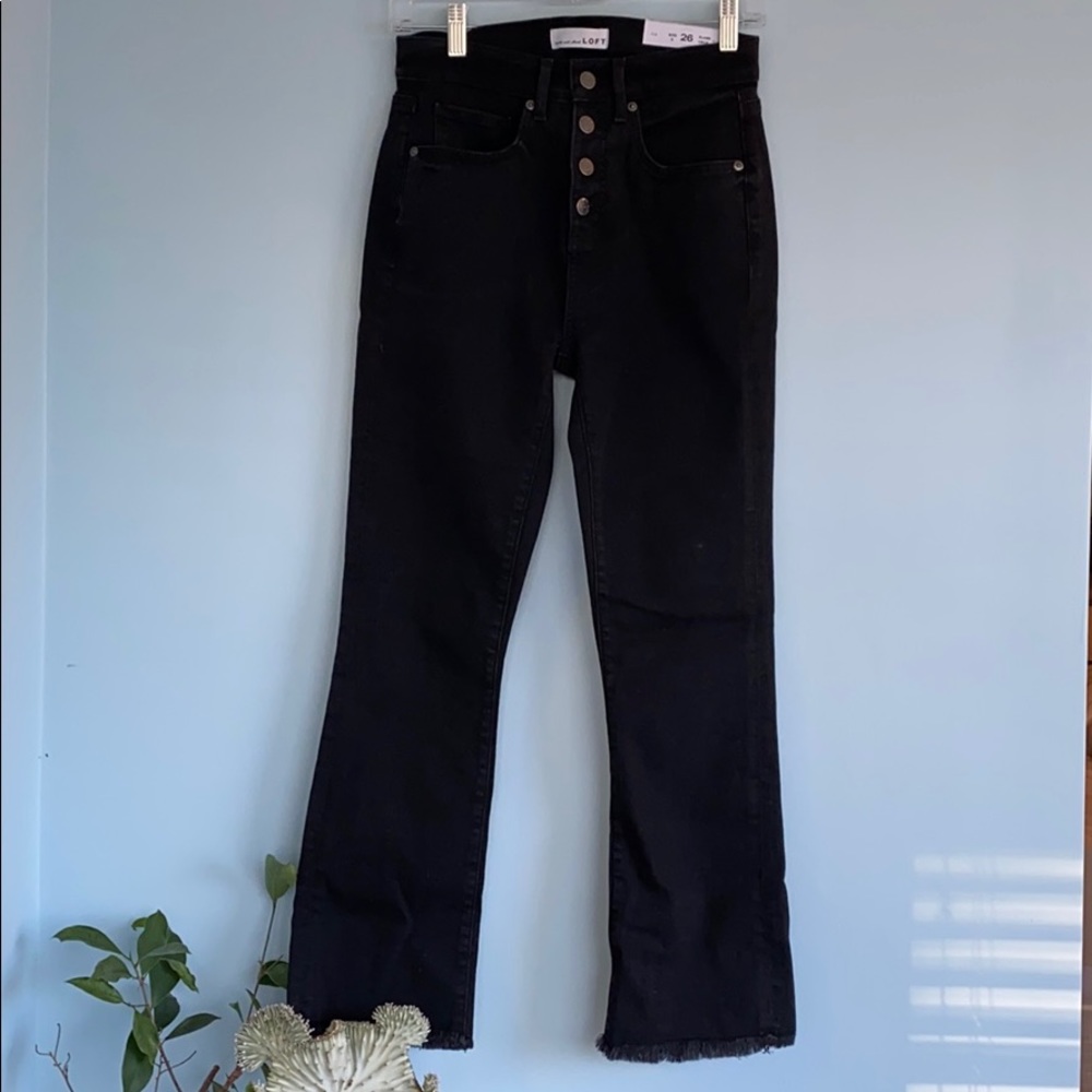 NWT Loft Flare Crop Jeans